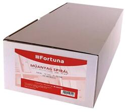 Fortuna Iratspirál műanyag FORTUNA 10mm 41-55 lap fekete 100/dob - nyomtassingyen