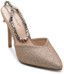 Sofiastore Pantofi dama cu toc subtire cu prindere pe picior din pietre Champagne Pandoras (S1710_9CE0)