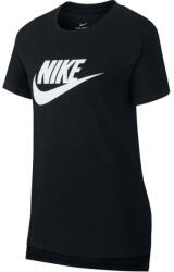 Nike Lány póló Nike G NSW Tee DPTL Basic Futura - black/white