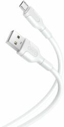 XO NB212 USB kábel, Micro USB 1.0 m 2, 1A, fehér
