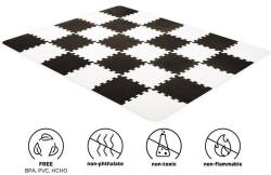 Habszivacs puzzle szőnyeg 150x180 cm - Black - babastar