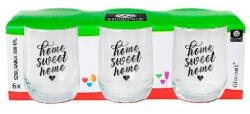 Glasmark Home sweet home üveg pohár szett - 300 ml - 6 darabos (AC-208581)