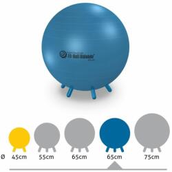 Gymnic Fit-Ball Ülőlabda lábakkal 65 cm kék (979) - s1sport