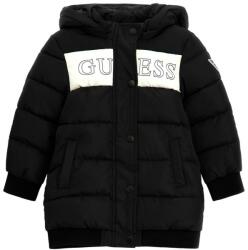 GUESS Дълго зимно двуцветно яке в черно и бяло за момиче Guess