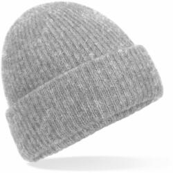 Beechfield Kényelmes kötött téli sapka - Szürke melírozott (B386-1000341623)