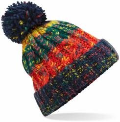 Beechfield Căciulă de iarnă colorată cu pompon Corkscrew - Crackling Campfire (B486-1000322837)
