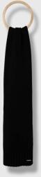 Calvin Klein gyapjú sál fekete, sima - fekete Univerzális méret - answear - 23 990 Ft