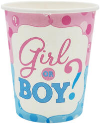 10 darabos papír pohár - Babaváró - Girl or Boy?