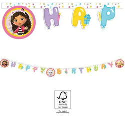 Gabby's Dollhouse, Gabi babaháza Happy Birthday felirat FSC 2 m (PNN95761) - kidsfashion