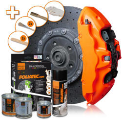 Foliatec Kit pentru vopsire etrieri frana auto Foliatec Orange Neon (FOL2183)