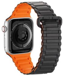 DUX DUCIS pótszíj (egyedi méret, szilikon, mágneses zár) NARANCSSÁRGA Apple Watch Series 3 38mm, Apple Watch Series 2 38mm, Apple Watch Series SE 2 40mm, Apple Watch Series 7 41mm, Apple Watch S (GP-137718)