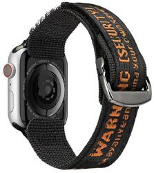 DUX DUCIS pótszíj (egyedi méret, nylon, tépőzáras, légáteresztő, állítható) NARANCSSÁRGA Apple Watch Series 6 44mm, Apple Watch Series 8 45mm, Apple Watch Series 5 44mm, Apple Watch Serie (GP-137696)