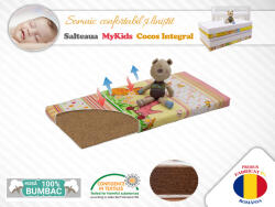 MyKids Saltea MyKids Fibra De Cocos Integral 120x60x12 Husa Bumbac Imprimat