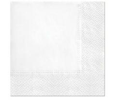PAW Șervețele din hârtie - Albe 33 x 33 cm