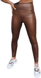 Dstreet Női viaszolt leggings WAXED CHIC csokoládé uy1563 M