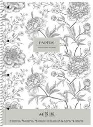 Shkolyaryk Publishing House Vintage flowers spirálfüzet A4 vonalas 80 lap (SB806700L)