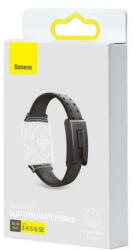 Baseus iWatch Slip-Thru Watch Elastic Band a Watch (Sorozat 3 / 4 / 5 / 6 / SE), 38 mm / 40 mm Fekete (LBWSE-01) (LBWSE-01)