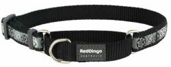 Red Dingo Martingale Paw Impressions nyakörv S fekete