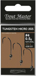 Spro Trout Master Tungsten Micro Jigs Natural 0, 9g #4 jig fej (4598-2)