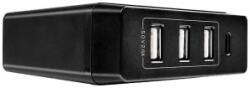 Lindy 3xUSB-A hálózati adapter fekete (73329) (I73329)