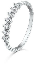 Brilio Silver Gyönyörű, cirkóniumkövekkel kirakott ezüst gyűrű SR031W 48 mm
