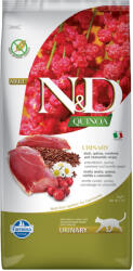 N&D Quinoa Cat 5kg N&D Quinoa Urinary kacsa, quinoa, áfonya és kamilla felnőtt Farmina szárazeledel macskák számára