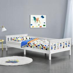 [en. casa] [en. casa]® Gyerekágy Nuuk tárolási lehetőséggel ágyráccsal kiesésvédelemmel fehér 200 x 90 cm (71303274)