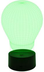 IMPRINTO personalizam pentru tine 3D LED éjszakai lámpa, impresszum, léggömb, 7 szín, környezeti világítás, USB tápegység csatlakozós töltővel (3D006)