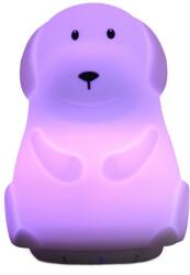 OEM éjszakai lámpa Bluetooth hangszóróval, 9 szín, ritmus világítás, Kutya alakú, szilikon (ON216L)