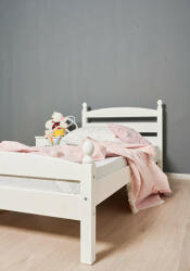  Bianca egyszemélyes fenyő ágy matraccal, 90x200 cm - Fehér (BIWS-90)