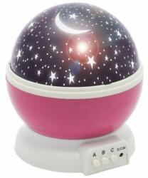  OEM BTG-090 Star Master Éjszakai fény 360 fokos forgó projektorral, Fehér/rózsaszín (DW9GFVBBM)