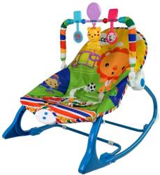 LEAN TOYS Cradle Rocker, Hintaszék és 2 az 1-ben szék gyerekeknek Hangok/Rezgések, +0 hónap, Többszínű (9491)