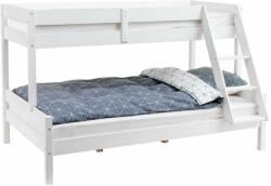  Family emeletes ágy, 3 személyes, 90/140x200 cm, fehér (HJW-90/140)
