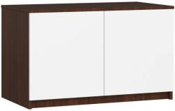 AKORD Kiegészítő felsőszekrény S90 gardróbszekrényhez - Akord Furniture - wenge - fehér