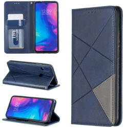Samsung M32 4G SM-M325F, Oldalra nyíló tok, stand, geometria minta, Wooze DesignBook, kék - ionstore