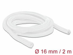 Delock Fonott kábelharisnya önzáródó 2 m x 16 mm fehér (20699) - dstore