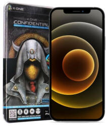 X-One Full Cover Extra Strong Privacy - iPhone 15 Pro (full glue) edzett üveg 9H fólia