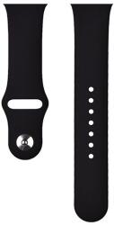DEVIA DELUXE SPORT pótszíj (egyedi méret, kicsi, szilikon, állítható) FEKETE Apple Watch Series 10 42mm, Watch Series 9 41mm, Watch Series 3 38mm (ST324871)
