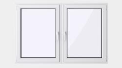  236X148 cm-es 2 szárnyú műanyag ablak - Bukó-Nyíló sorolva SCHÜCO CT70 (240150BNYJ120BNYB120FCT70)