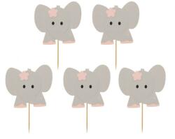 Godan Decorațiuni pentru cupcakes - Elefanți roz