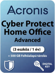 Acronis Cyber Protect Home Office Advanced (3 Device /1 Year) (ACRCPHOA3-1)