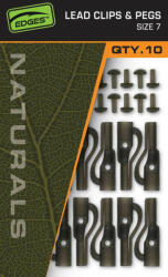 FOX Edges Naturals Lead Clips & Pegs - Size 7 - ólomklipsz (cac829)