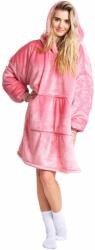 Cozy Noxxiez CH356 Pink - pătură TV caldă cu glugă pentru adolescenți și adulți (MA20-CH356)