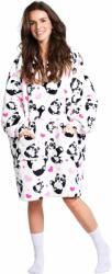Cozy Noxxiez CH354 Panda - pătură de hanorac caldă cu glugă pentru adolescenți și adulți (MA20-CH354)