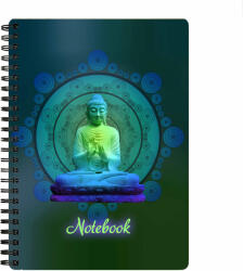 Betűrengeteg Kiadó Bullet journal notesz, A5, 160 oldalas - Zöld buddha (BR-BJSF-160-ZB)