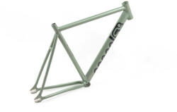 Csepel Royal Alu 2022 28-as (622-es) fixi-single speed kerékpár váz, alumínium, matt khaki, 600-as vázméret