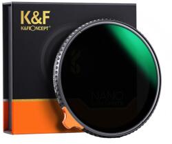 K&F Concept Filtru K&F Concept 77mm Nano-X Variable Fader NDX ND2-ND400 HD Japan Optics KF01.1618