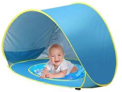  Cool Mango Hordozható sátor kert vagy strand medencével, gyermek sátor az UV-sugárzás és a hőség ellen - Poptent