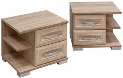Biro Furniture Design Andorra 2 fiókos polcos éjjeliszekrény AD7 - sprintbutor
