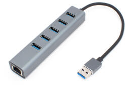 Thunder Germany HBA-06, USB-A átalakító 6in1 + Gigabit Ethernet